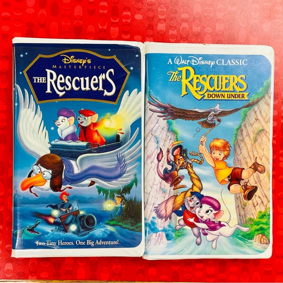 The Rescuers/The Rescuers Down Under Vintage VHS Tape - Picture 1 of 5